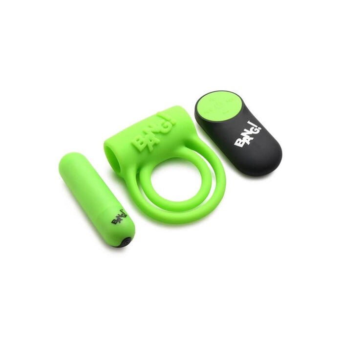 Bang! 28x Glow-in-the-Dark Cock Ring with Remote