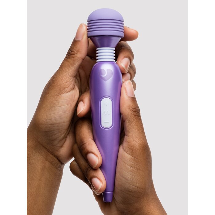 Lovehoney Deluxe Rechargeable Mini Massage Wand Vibrator - Purple