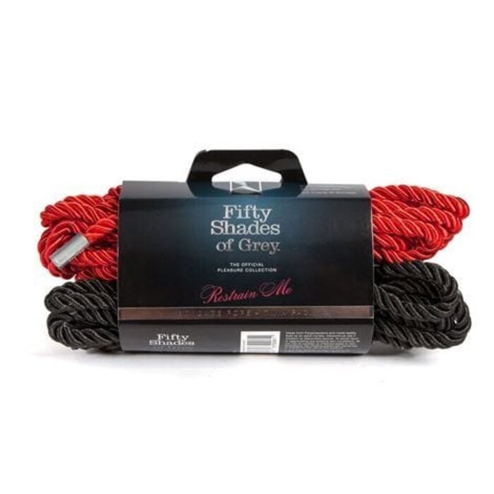 Fifty Shades of Grey Restrain Me Bondage Rope Twin Pack - 5 Metre Silky Restraint Ropes for Comfortable Bondage Play