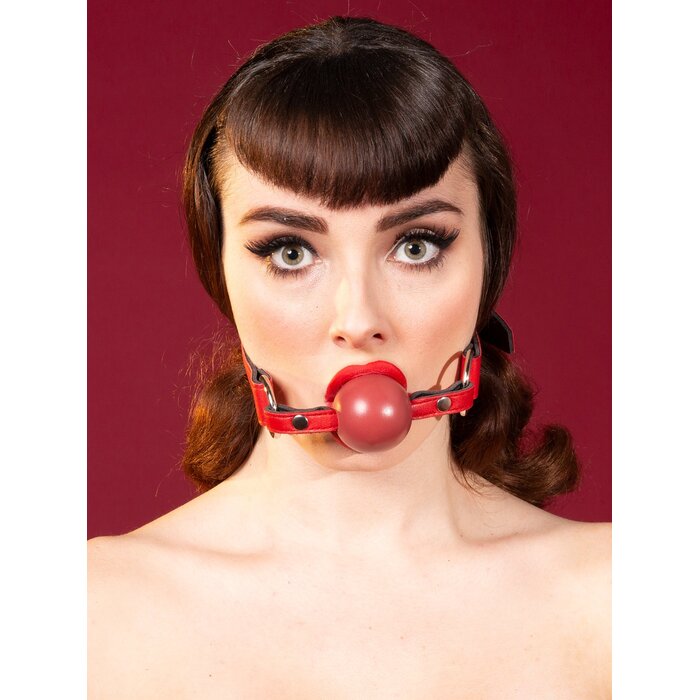 Red Leather Ball Gag