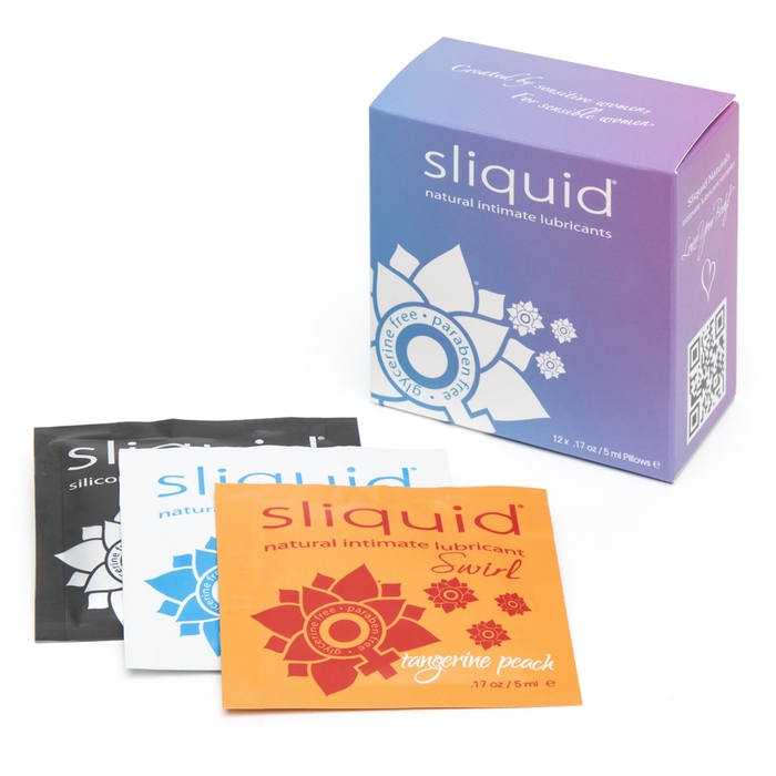 Sliquid Naturals Lube Cube Lubricant Sachets (12 Pack)