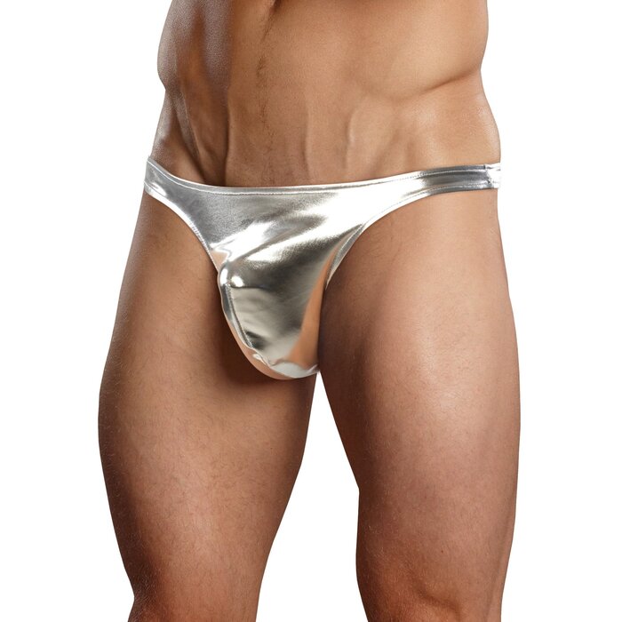 Metallic Bong Thong - Silver