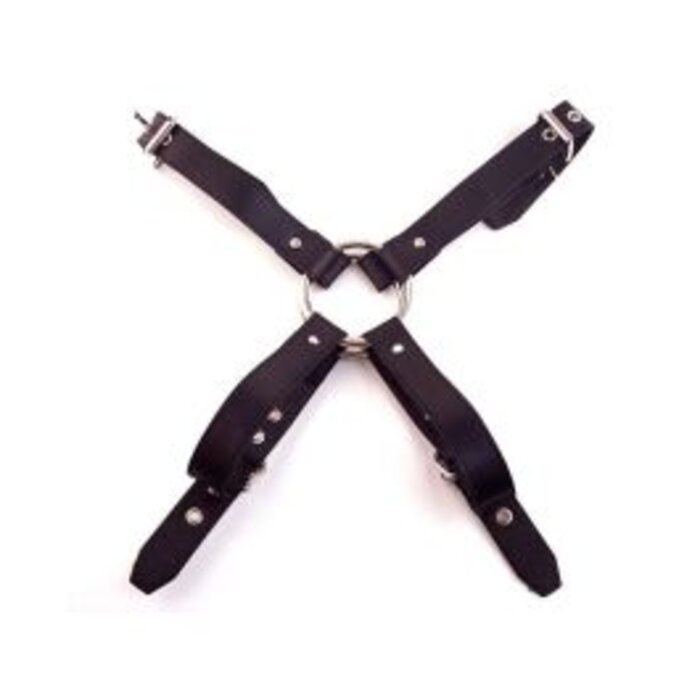 Leather Chest Harness - Black - Large