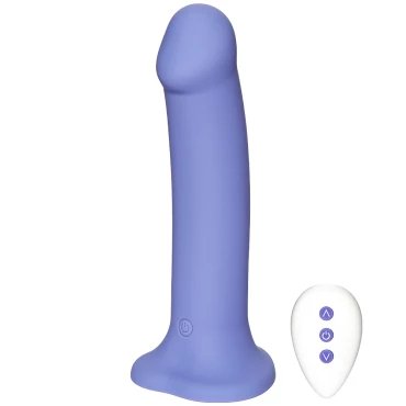 Love Buzz Remote Control Purple Vibrating Dildo - LARGE