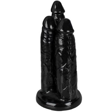 The Any Hole's a Goal Monster Triple Dildo - 7.5 Inch