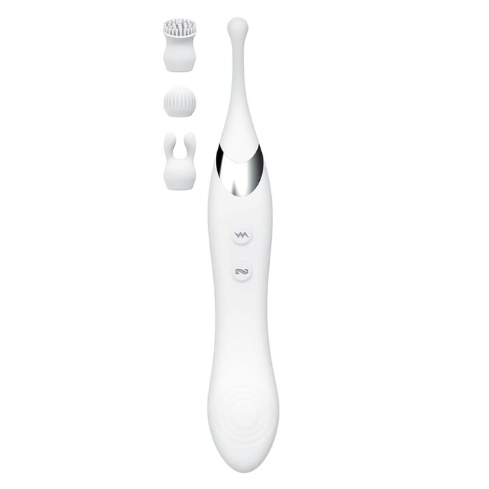Clit-Tastic Arousing Clit Teaser with Attachments - White