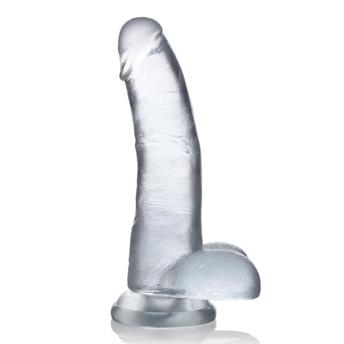 Jock C-Thru - 9" Clear Dong with Balls