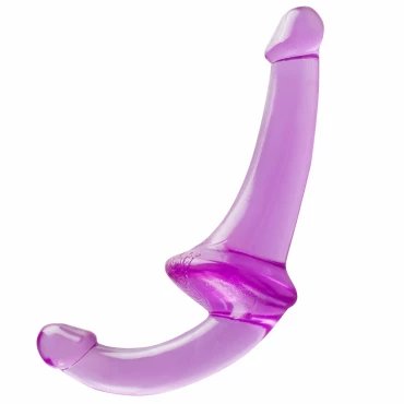Crystal Clear Curveball Double Ended Dildo - 9 Inch