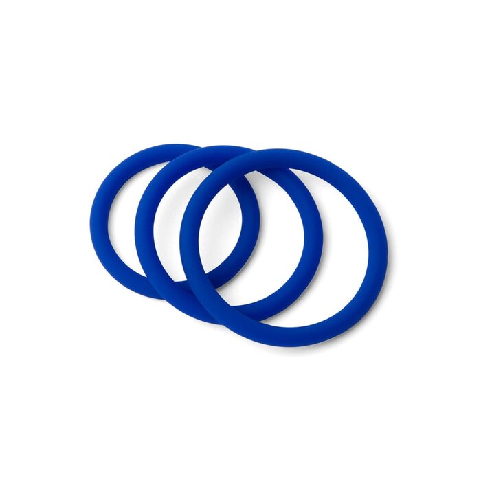Classic Stretchy Silicone Cock Rings - 3-Pack