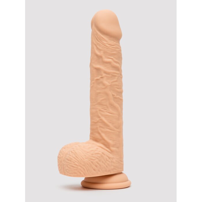 Ejaculating 10 Function Rechargeable Dildo Vibrator 9 Inch - Flesh Pink