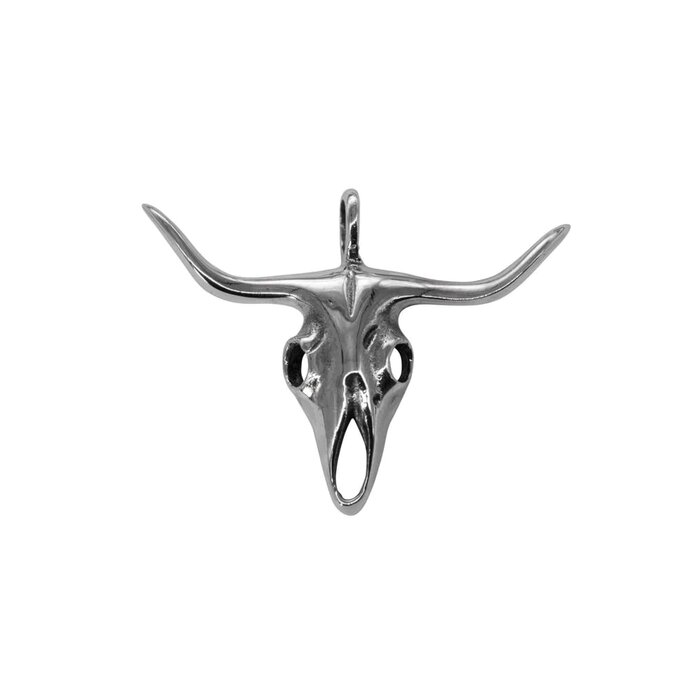 Buffalo Skull Pendant with Chain