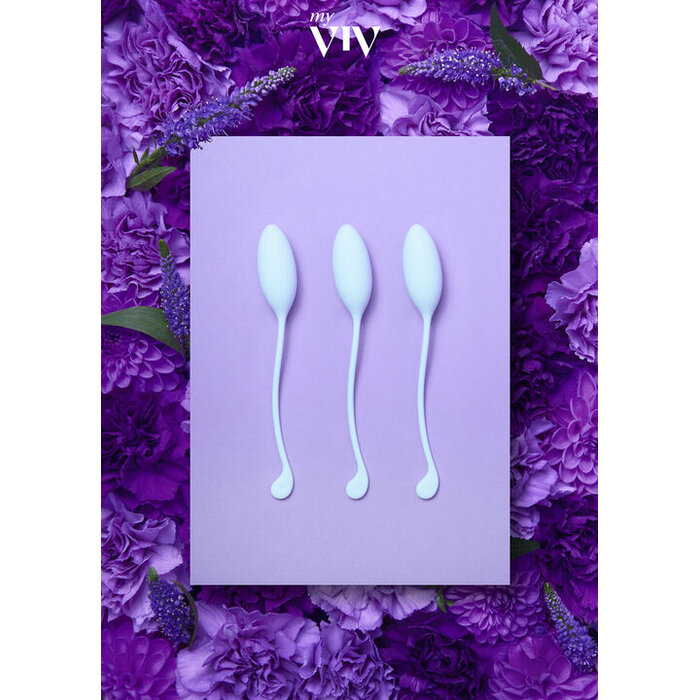 My Viv My Viv Weighted Silicone Pelvic Floor Trainer 3 Piece Set
