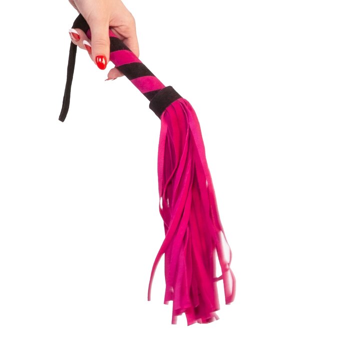 Sensual Suede Flogger Pink