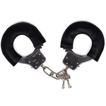 Cuffing Season Faux Leather Wrapped Metal Handcuffs