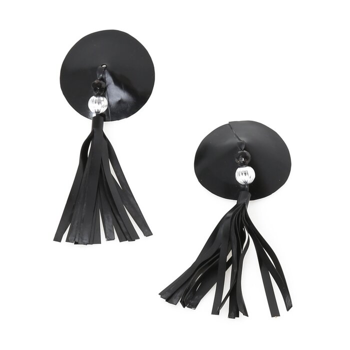 Bejewelled Latex Tassel Pasties - One Size