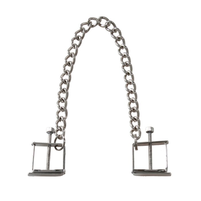 Press Style Nipple Clamps with Chain