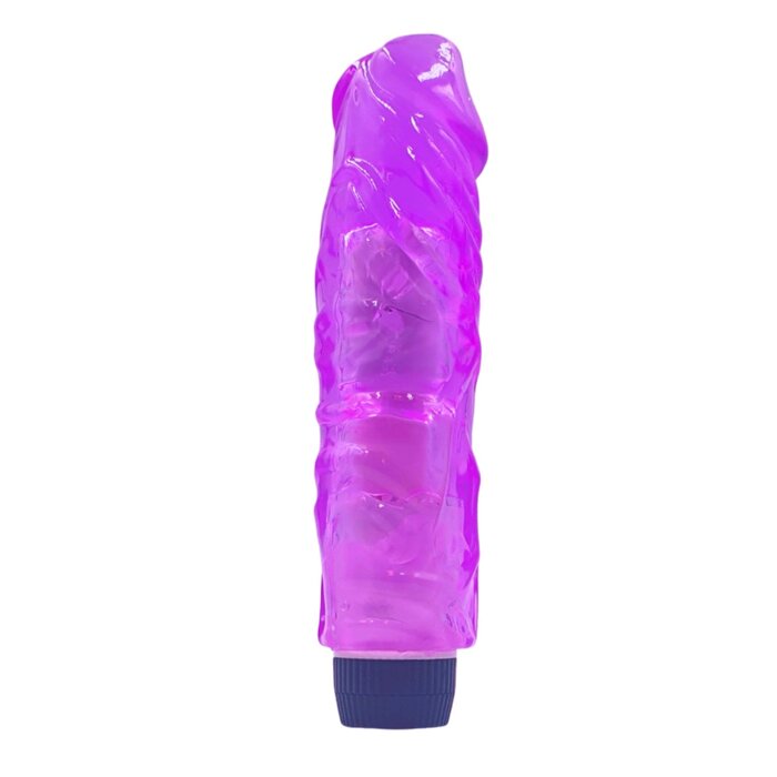 Spanksy 8.5" Ultra Thick Realistic Multi Speed Vibrator in Purple for G-Spot and P-Spot Pleasure