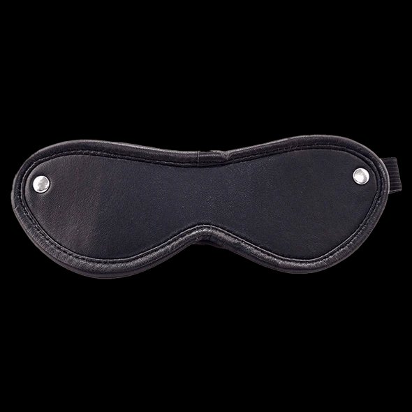 Leather Blindfold Black