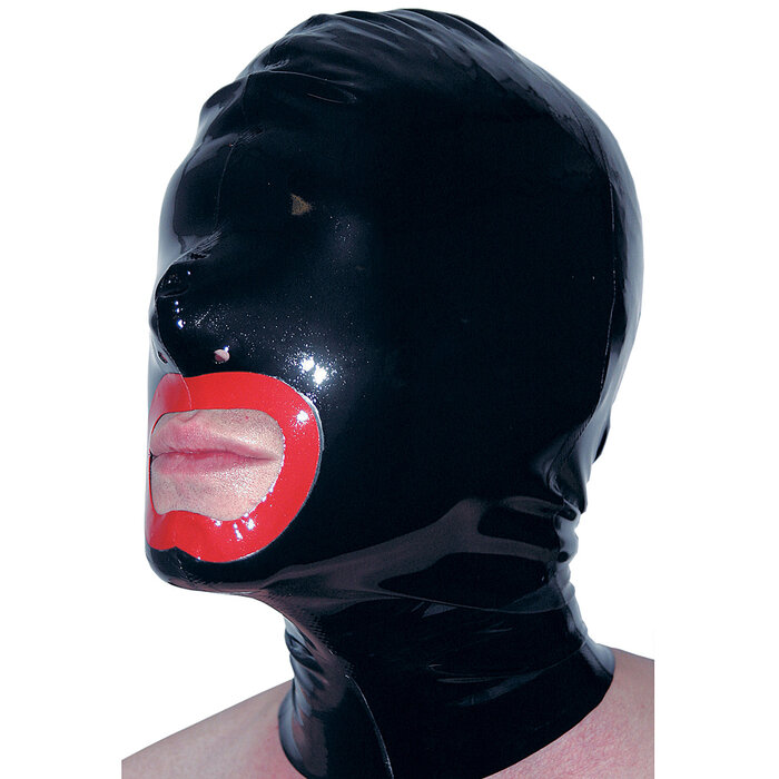 Rubber Hood with Nose and Mouth Holes