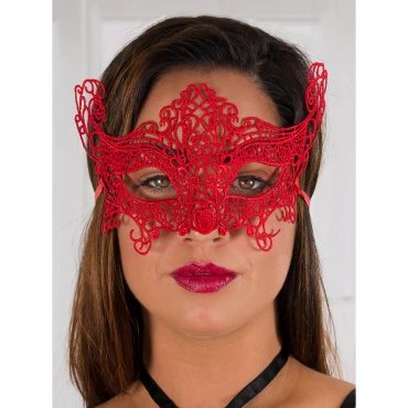 Flirt Red Lace Eye Mask