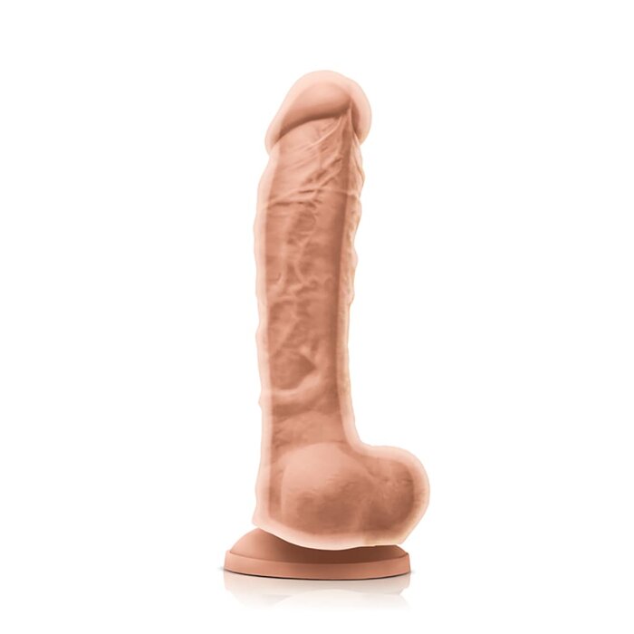 Colours Dual Density 8" Dildo - Vanilla