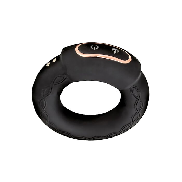 Cock Power Heat-Up Cock Ring - Black