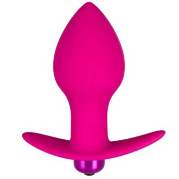 Girlfriend Bulb Vibrating Butt Plug - 4 Inch