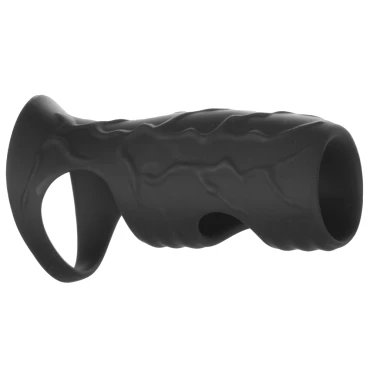 Power Move Silicone Vibrating Cock Sleeve with Ball Ring