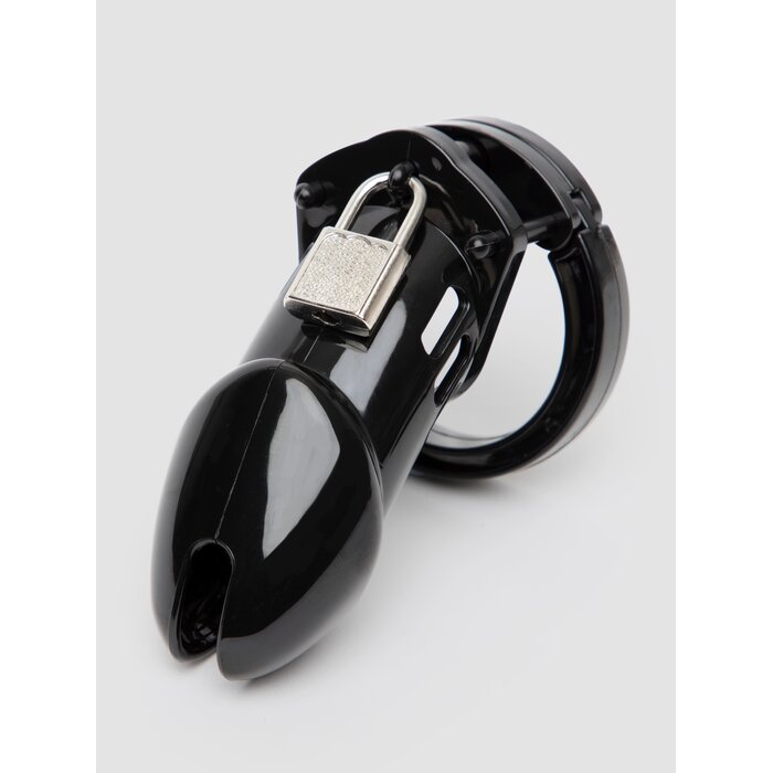 DOMINIX Deluxe Rigid Plastic Chastity Device 3 Inch - Black