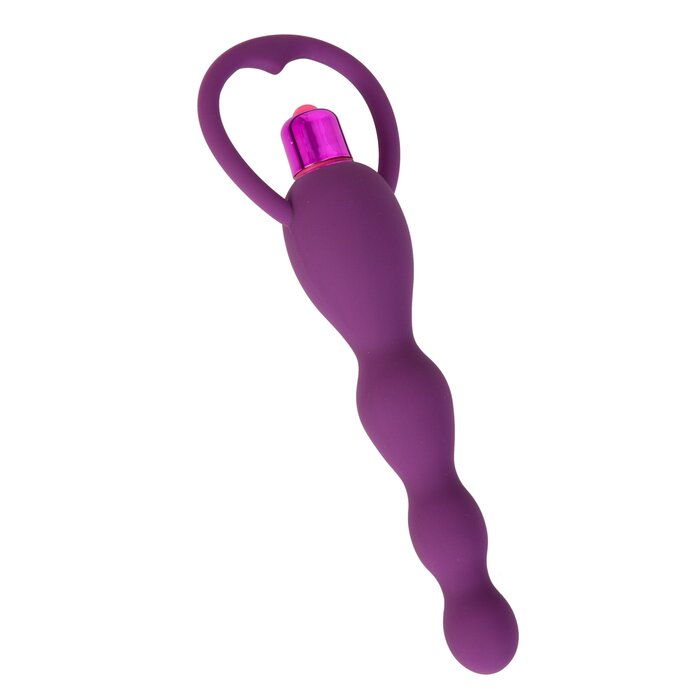 Vibrating Purple Anal Beads