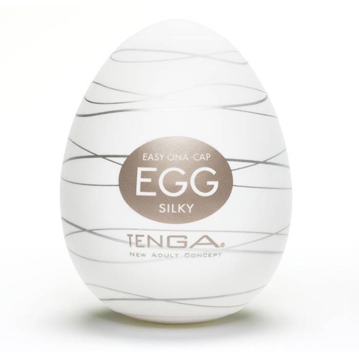 TENGA Egg Silky Ribbed Male Masturbator