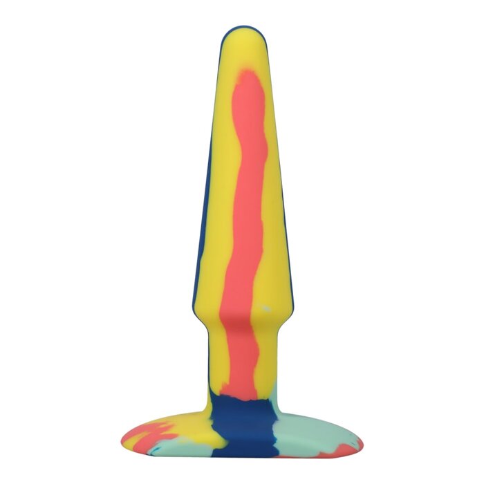 A-Play - Groovy - Silicone Anal Plug - 5" - Sunrise