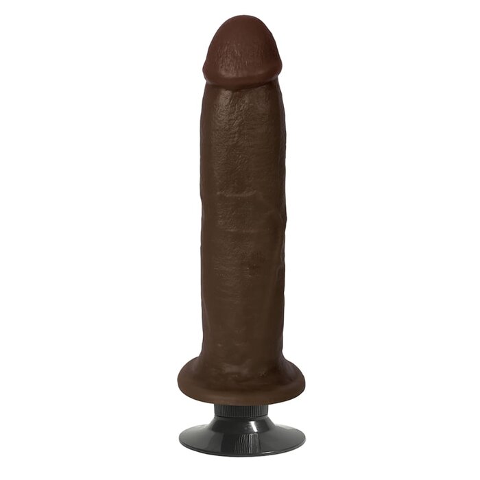 Jock 8" Vibrating Dong No Balls - Chocolate
