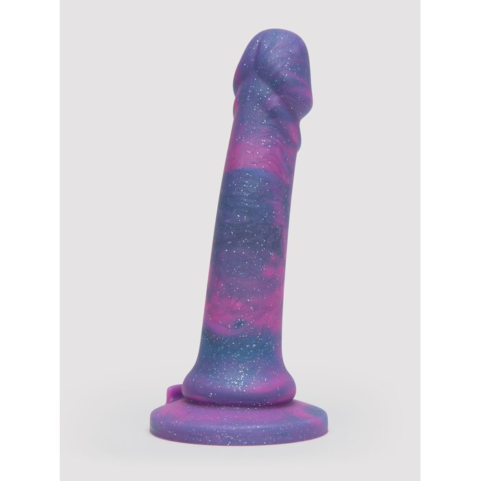 Lovehoney Super Soft Silicone Galaxy Dildo 7 Inch - Purple