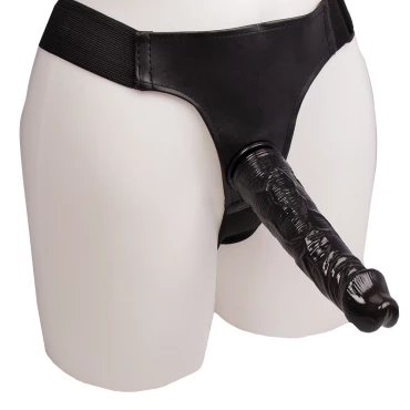 Midnight Rider Black Strap-On Dildo - 8 Inch