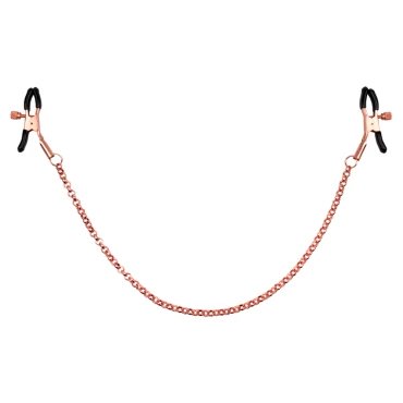 Pink Kink Rose Gold Chain Nipple Clamps
