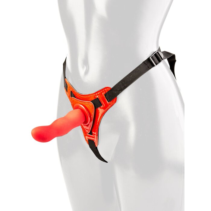 Contoured Red Strap-On - One Size