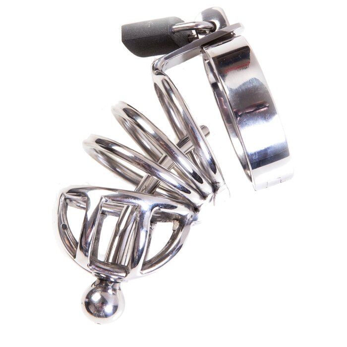 Asylum 3 Ring Locking Chastity Cage