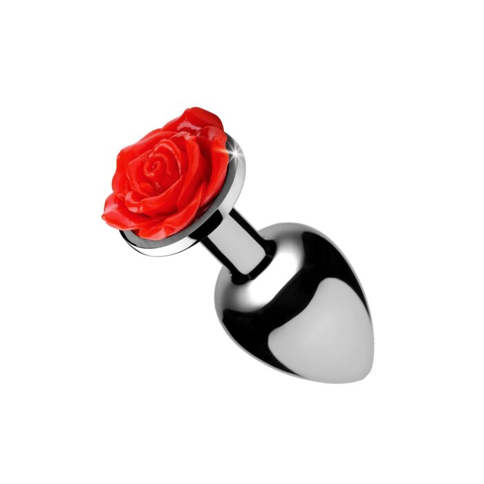 Red Rose Anal Plug - Small