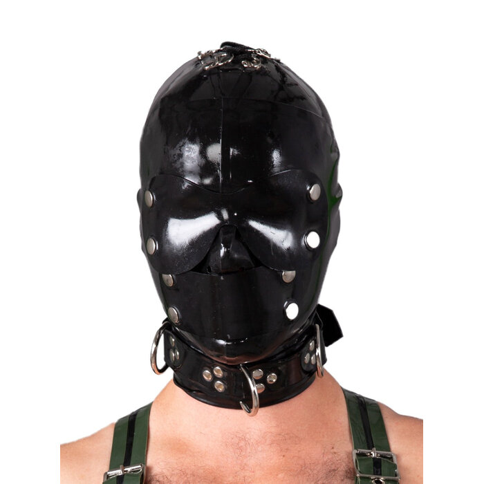 Latex Blindfold Hood