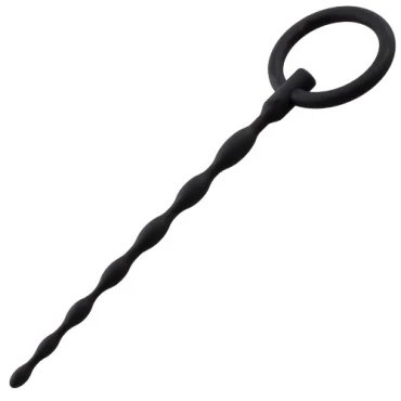 Silicone Rippled Urethral Sound Plug - 13.5cm