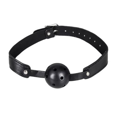 Gasp Guard Black Vented Ball Gag
