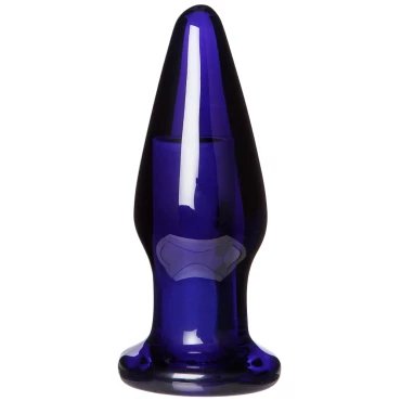 Nova Sapphire Rechargeable 10-Speed Vibrating Glass Butt Plug
