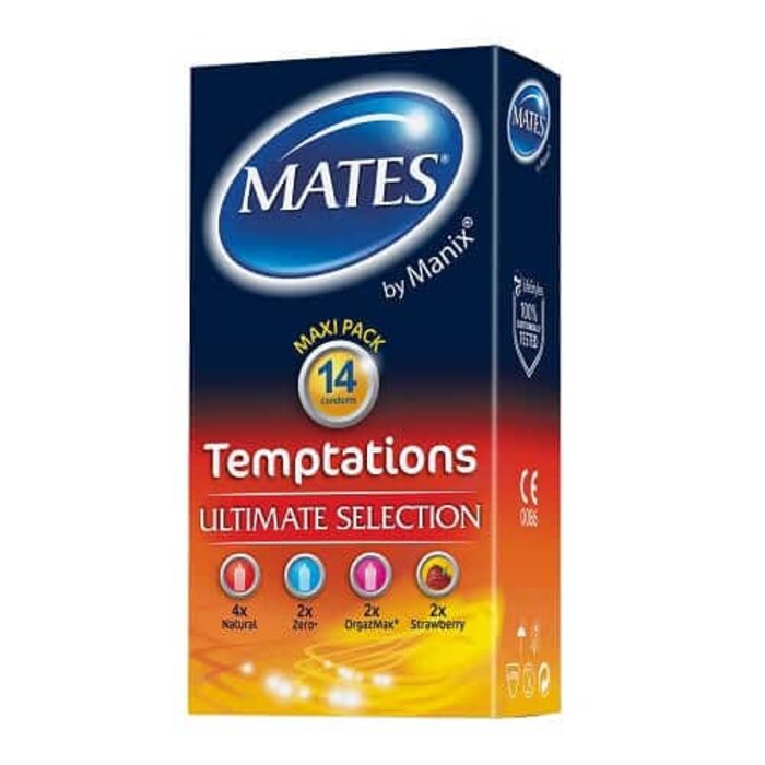 Mates Temptations Condoms 14 Pack