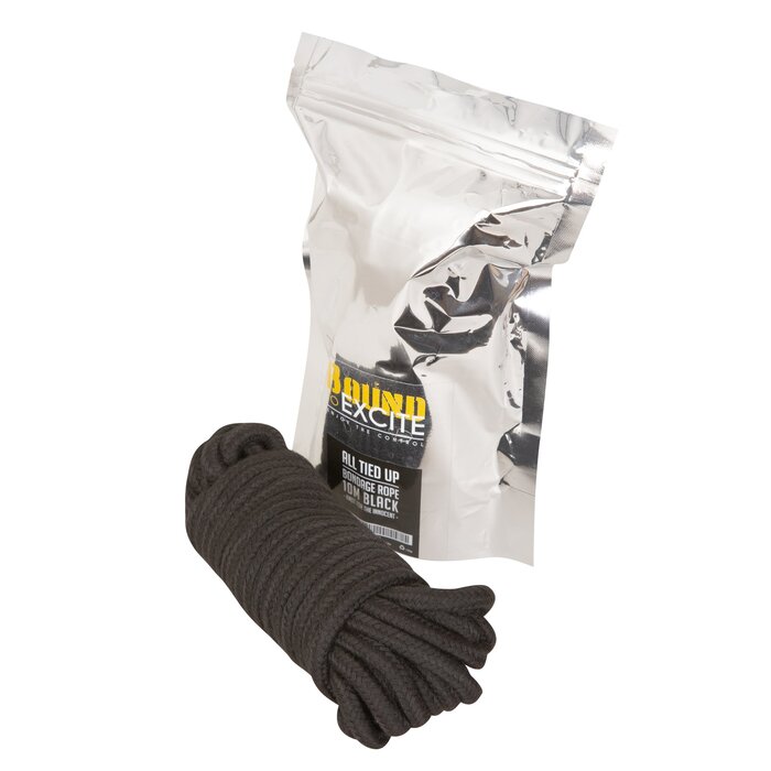 Bound to Excite Bondage Rope Black 10m