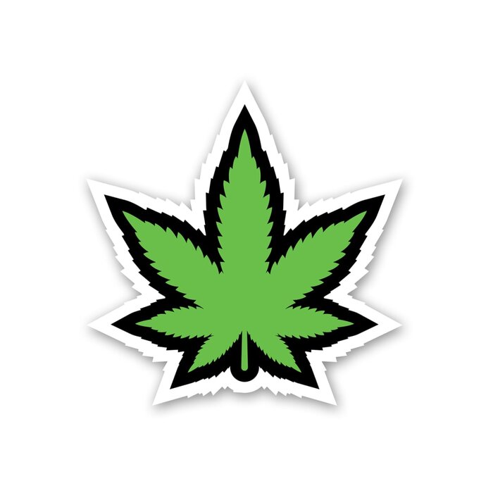 Green Leaf Sticker