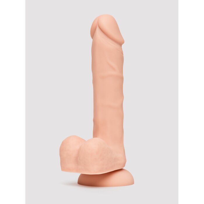 Lifelike Lover Classic Dual-Density Silicone Dildo with Balls 8 inch - Flesh Pink - Flesh Pink