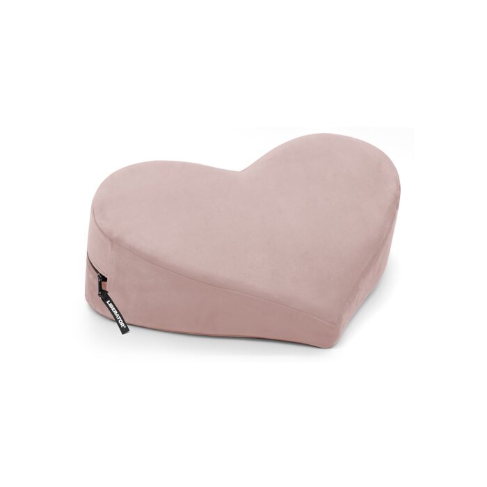 Heart Wedge Sex Pillow - Microvelvet - Rose