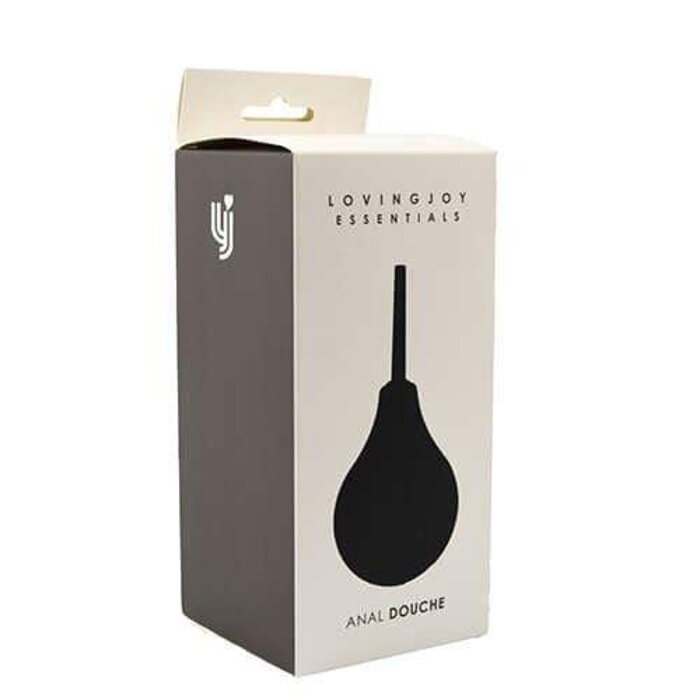 Loving Joy Anal Douche 225ml: Black Cleansing Tool for Comfort and Hygiene