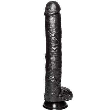 Nightstick Black Realistic Dildo – 15 Inches